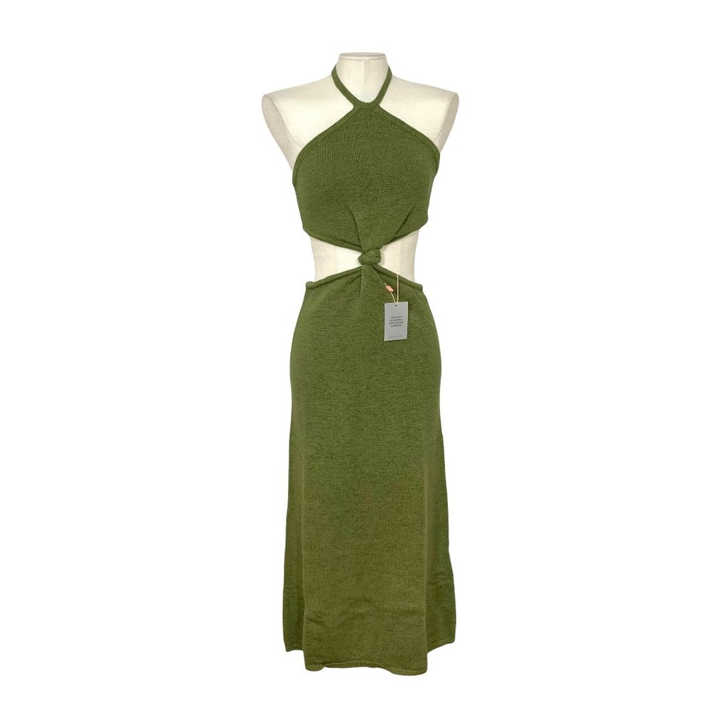 Cult Gaia Cameron Knit Dress Olive